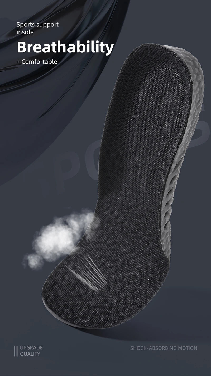 EVA Insoles for Shoes Sole Shock Orthotic Insole Absorption Deodorant Breathable Cushion Running Insoles for Feet Arch Suppor