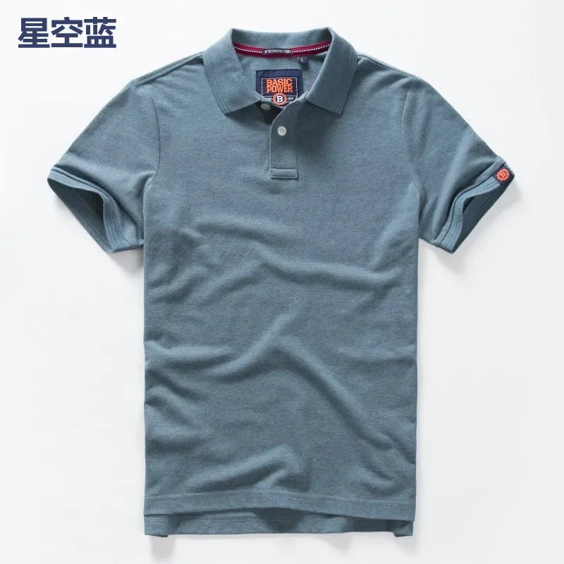 Shirts for Men 2023 autumn Men's clothing Short Sleeve tee Cotton Golf Shirts Mens Shirts and Blouses Simple polo-tshirt for men