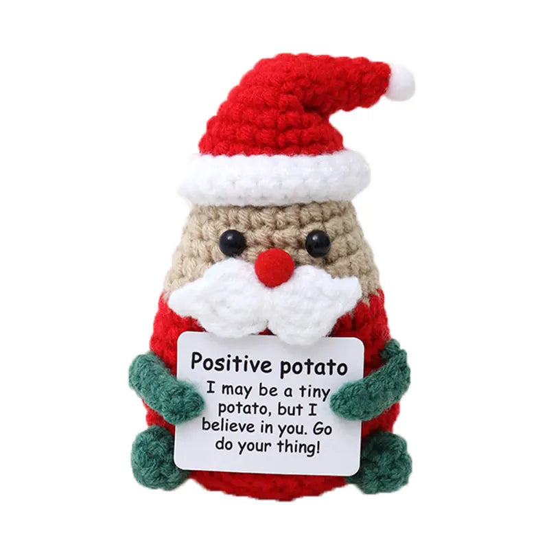 Christmas Ornaments Crochet Home Room Decoration Handmade Emotional Support Knitted Potato Home Decor Christmas Party Gift