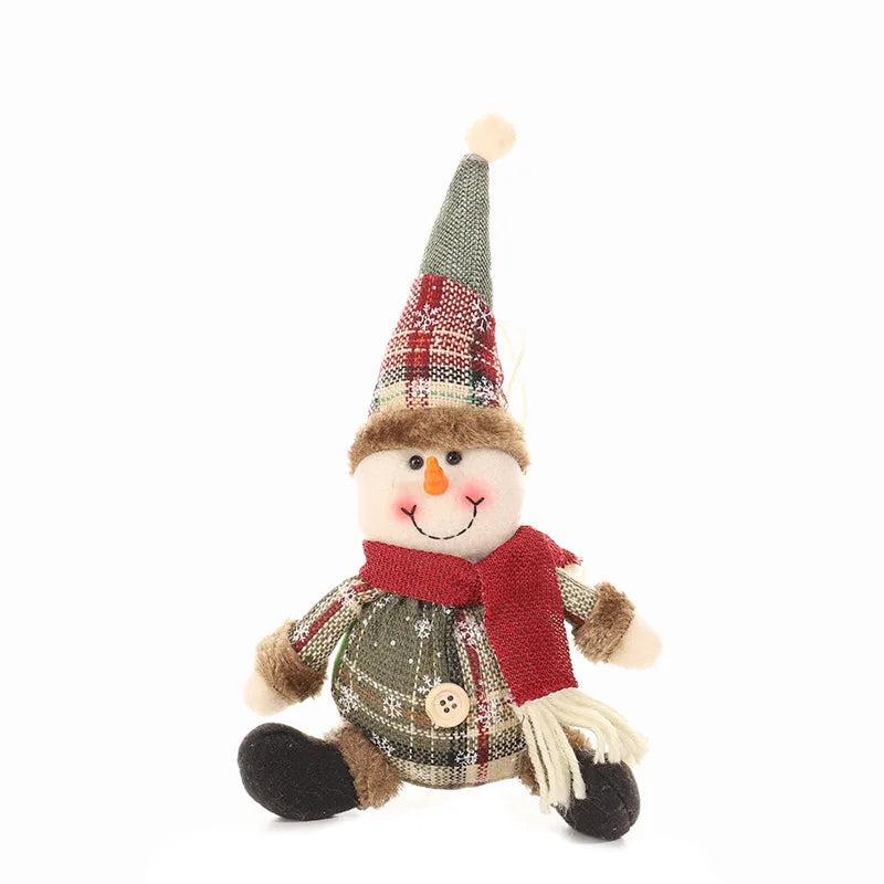 Santa Claus Doll Chirstmas Decorations Home 2024 Decor Table Elk Doll Christmas Ornaments Xmas Navidad Gifts Happy New Year 2025