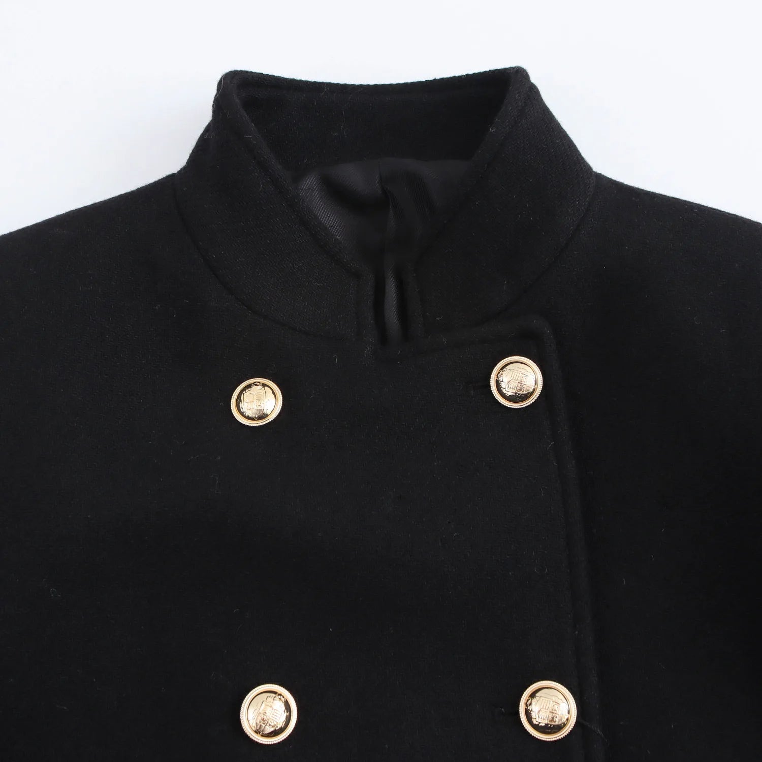 Winter Coat For Women 2024 Solid Lapel Double Breasted Long Cardigan Top Female Pokcet Streetwear Woman New In OuterCoat