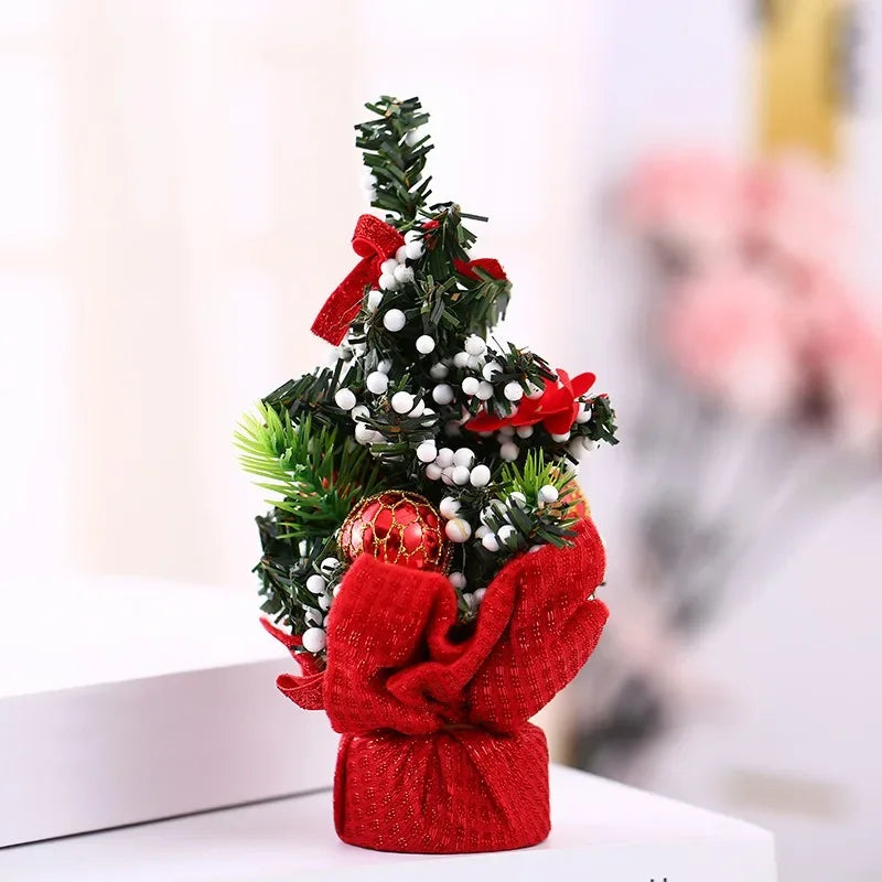 Christmas Tree Christmas Decoration 2026 Home Bedroom Desktop Ornaments Artificial Small Christmas Tree New Year Children Gift