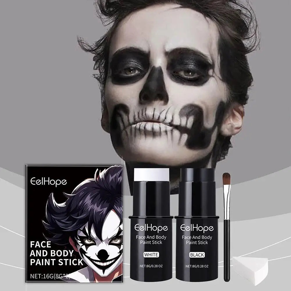 Halloween Party Quick-Dry Face Paint - Face Paint Foundation for Makeup, Clown Looks & Colorful Body Art