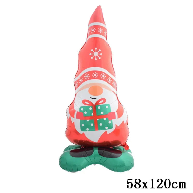 Christmas Decorations 2024 Balloon Santa Claus Snowman Xmas Tree Balloon Christmas Party Home Decor Navidad Natal New Year