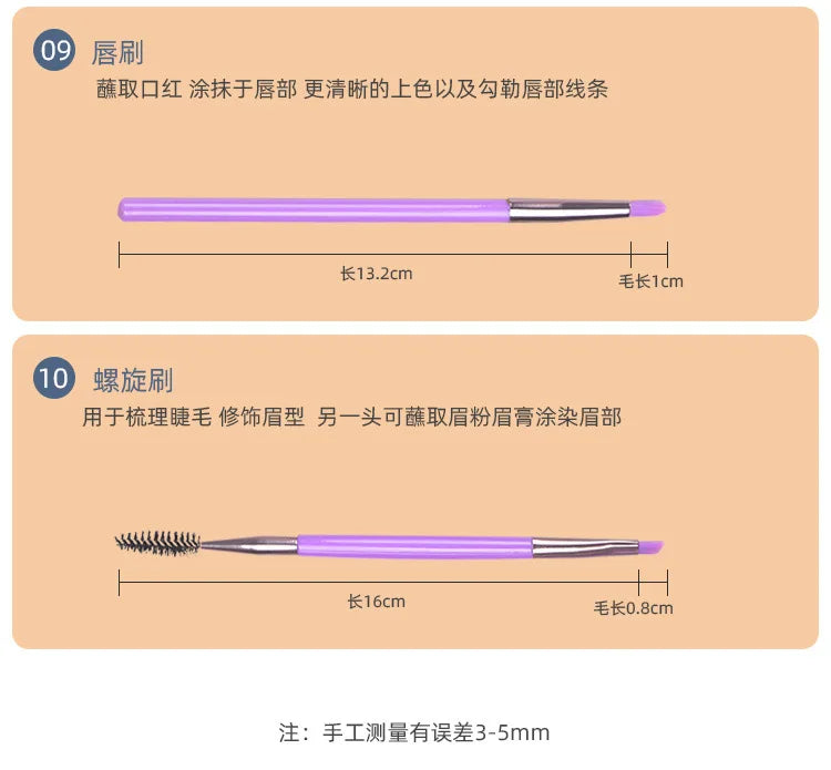 Makeup Brushes Set Women Beauty Cosmetic Tool Blush Eye Shadow Blending Short Shader Brushes For Makeup Tool Kit