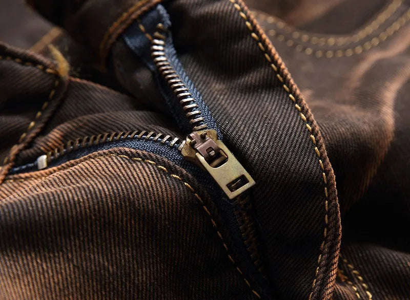 2025 Men's Fashion Vintage Jeans Slim Straight Leg Tie Dye Pleated Biker Denim Pants Male Casual Pants Oversized 42 High Quality