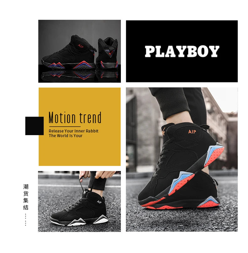 Men Basketball Shoes Fashion Non-slip Mens Casual Sneakers Man Sports High Quality Outdoor Jogging Shoes Boys Athletic Wear Traf