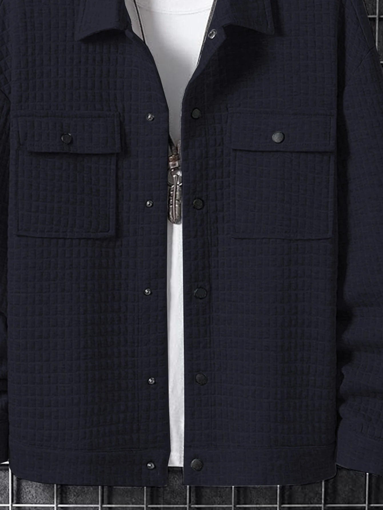 Men's Casual Plaid Jacket Coat Fashionable Outerwear Design Versatile Style Suitable for Leisure & Formal Occasions