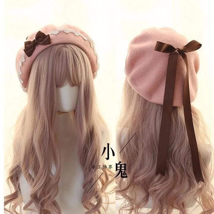 winter woman cap hats women winter accessories y2k women's fashion hat 2024 berets women Designer hat lolita cosplay cute things
