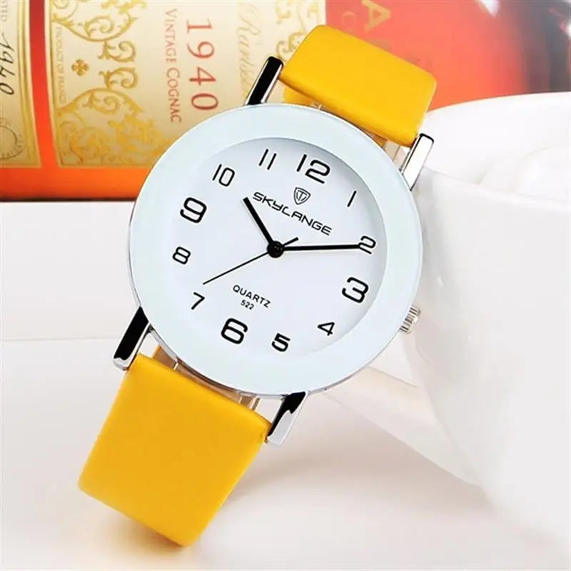 Women Black Watch Hot Sale Leather Band Stainless Steel Analog Quartz Wristwatch Lady Female Casual Watches