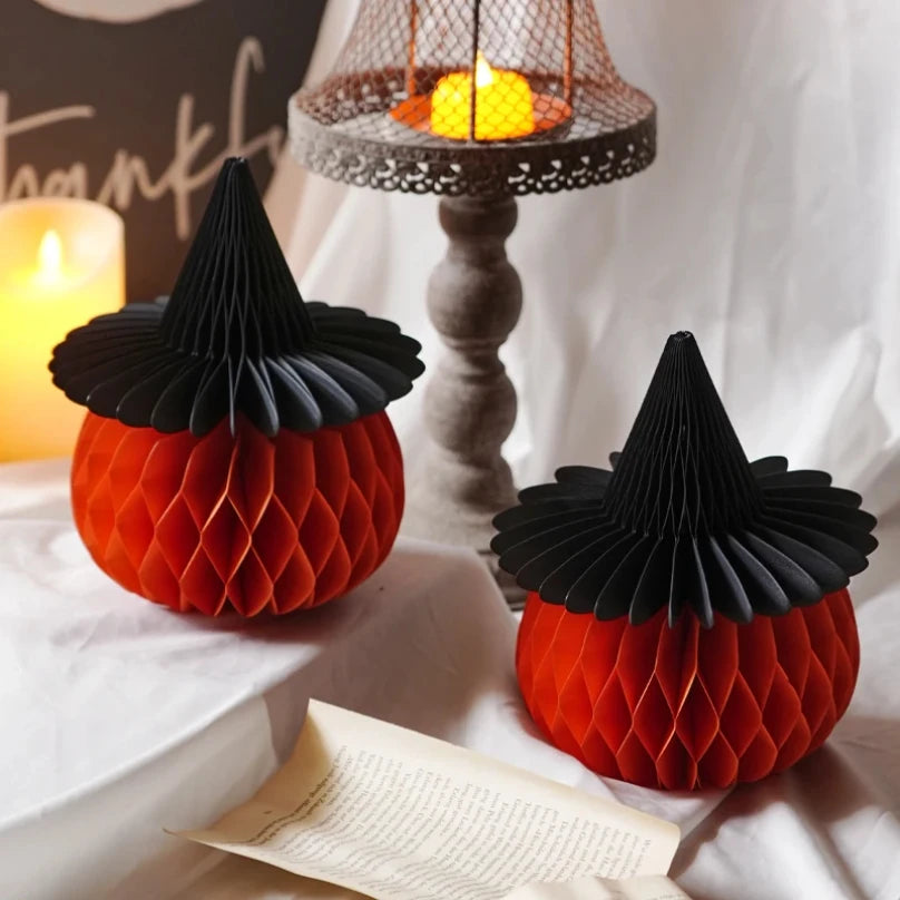 Halloween Pumpkin Ghost Dress Up Creative Small Ornament Table Decoration Halloween Decorations for Home Mexican Day of The Dead