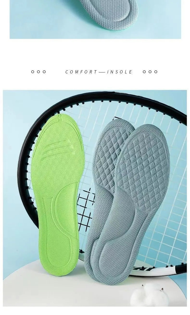 Summer Deodorant Sports Insoles for Shoes Sweat-absorbing Breathable Deodorant Anti-sweat Soft Shoe Pads Inserts for Man Women