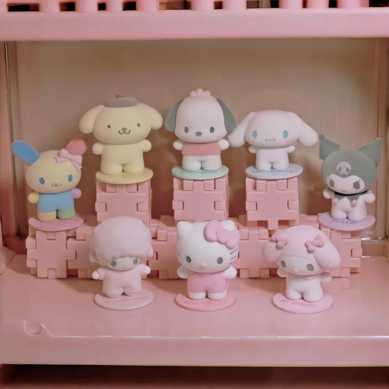 High Quality Blind Box Toy Kitty Kuromi Cinnamoroll Magnetic Suction Doll Ornaments New Products Girl Desktop Toys Gifts