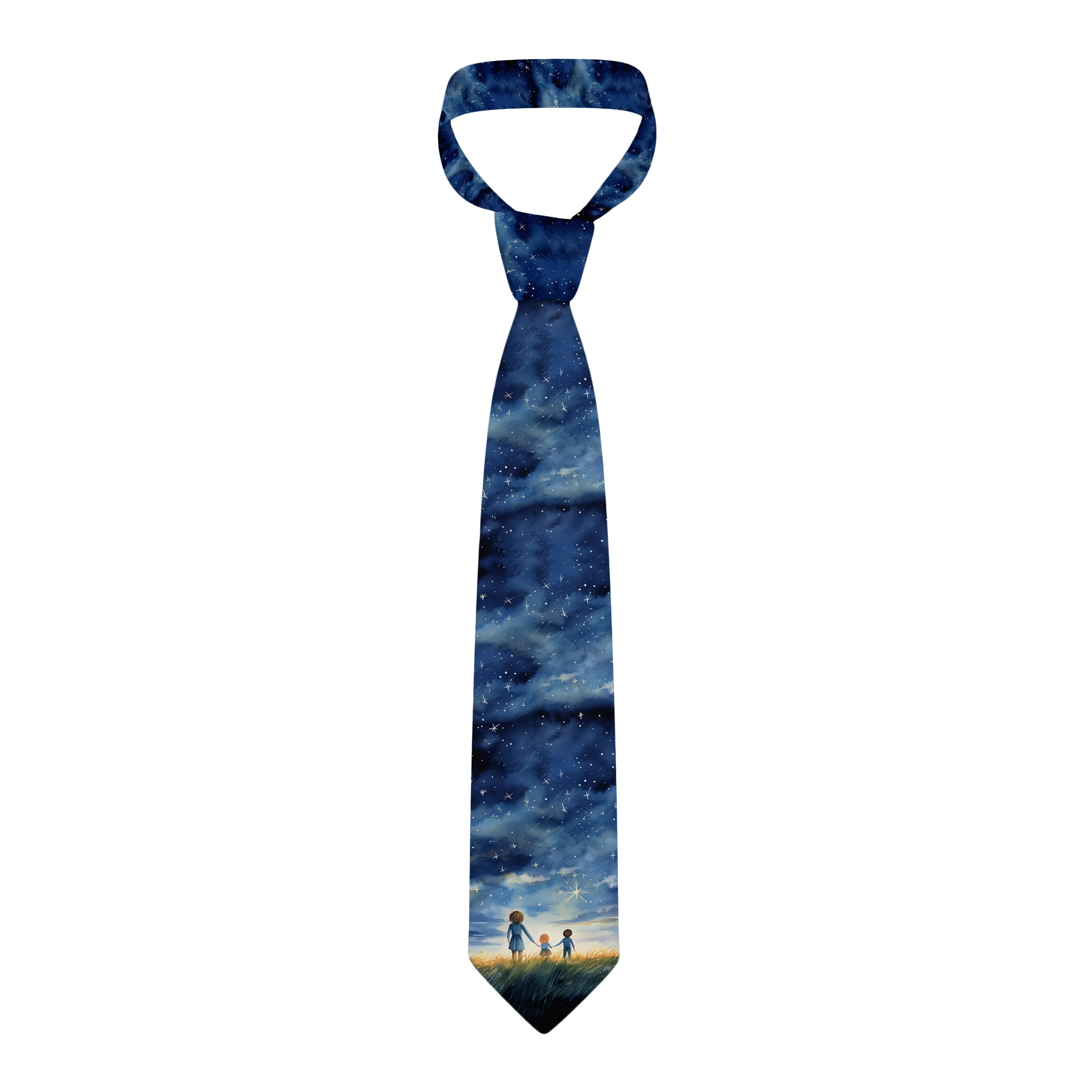 Fashion new cartoon oil painting accessories tie men and women general high-quality popular men's tie suit business wedding