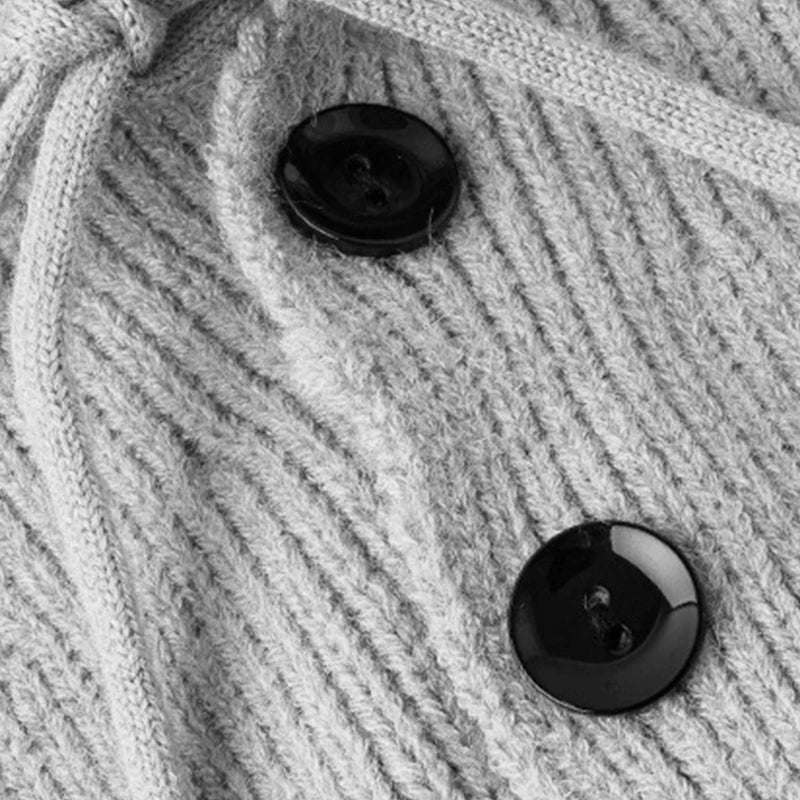 Fashion Winter Hats Scarf Set Wool Knitted Hooded Caps Balaclava Neck Warmer Scarf Shawl Gothic Pullover Hat Beanies Bonnet