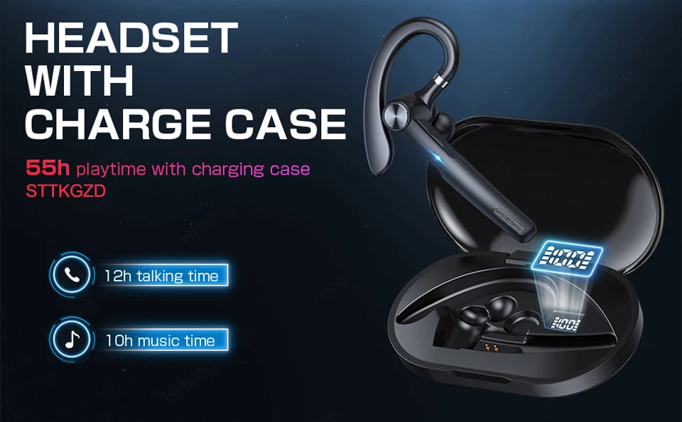 Wireless Headphones Bluetooth Headset With Microphone Earphones  Handsfree Noise Canceling Audifonos Talking Business Driving