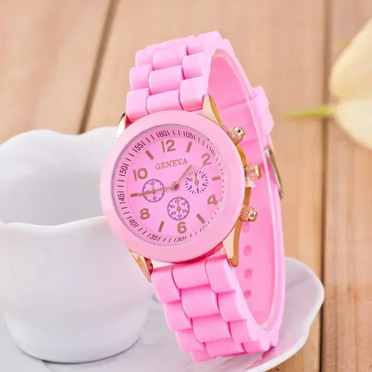Women Watches 2024 New Fashion Luxury Brand Women Watch Silicone Strap Quartz Wrist Watch for Female Relogio Feminino Zegarki