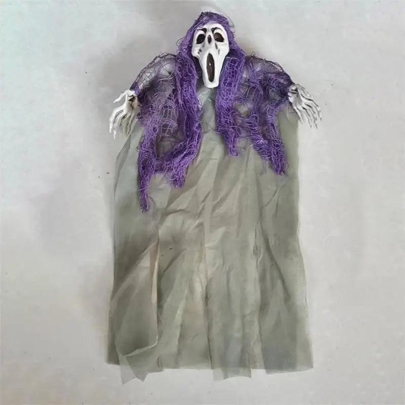 Halloween Hanging Skeleton Ghosts DIY Decoration Prop Party Horror Scary Plastic Skulls Secret Haunted House Decorations Props