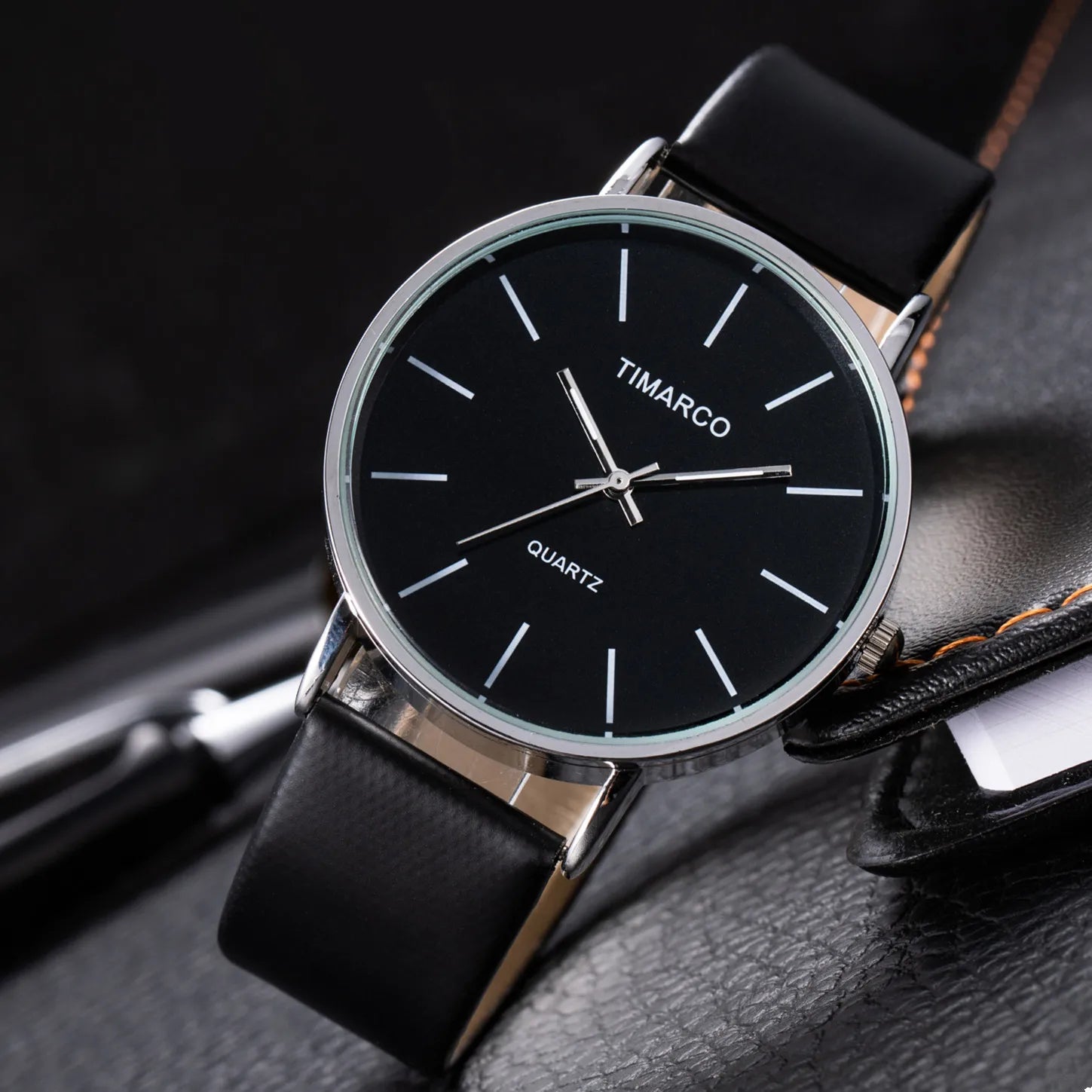 Women's Watches Simple Style Watch Fashion Metal Round Dial Analog Quartz Watch for Men Women Minimalist Watch Quartz Clock