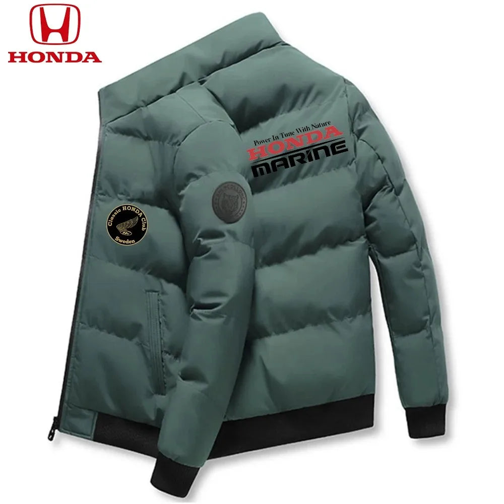 Honda Men Down Jackets Parker Coat Parker Jacket 2025 New Thick Warm Winter Men's Puffer Casual Cold and Waterproof Clothing