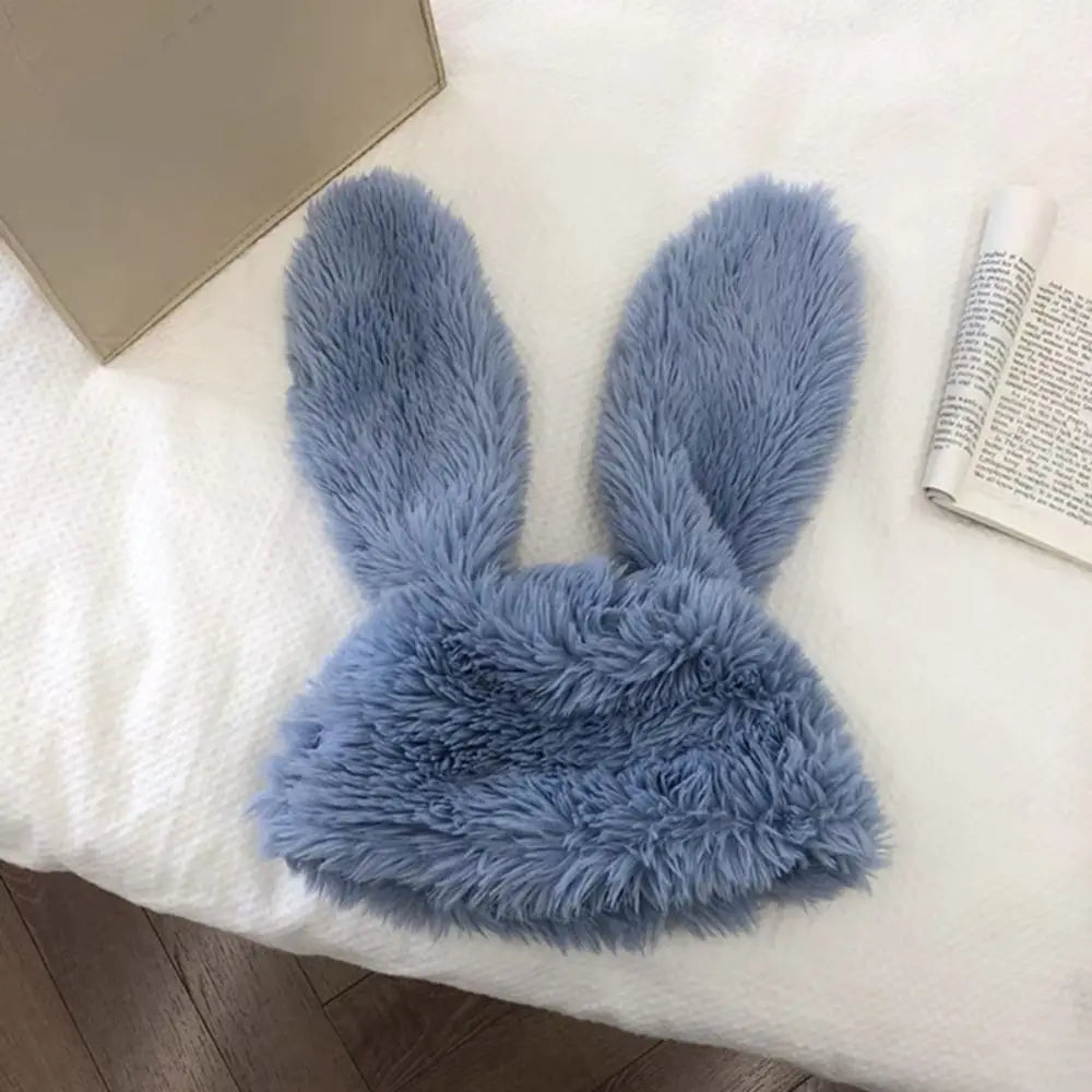 Women's Accessories Faux Fur Rabbit Ear Hat Ear Protection Sweet Plush Winter Hat Rabbit Ear Women's Beanies Halloween Party