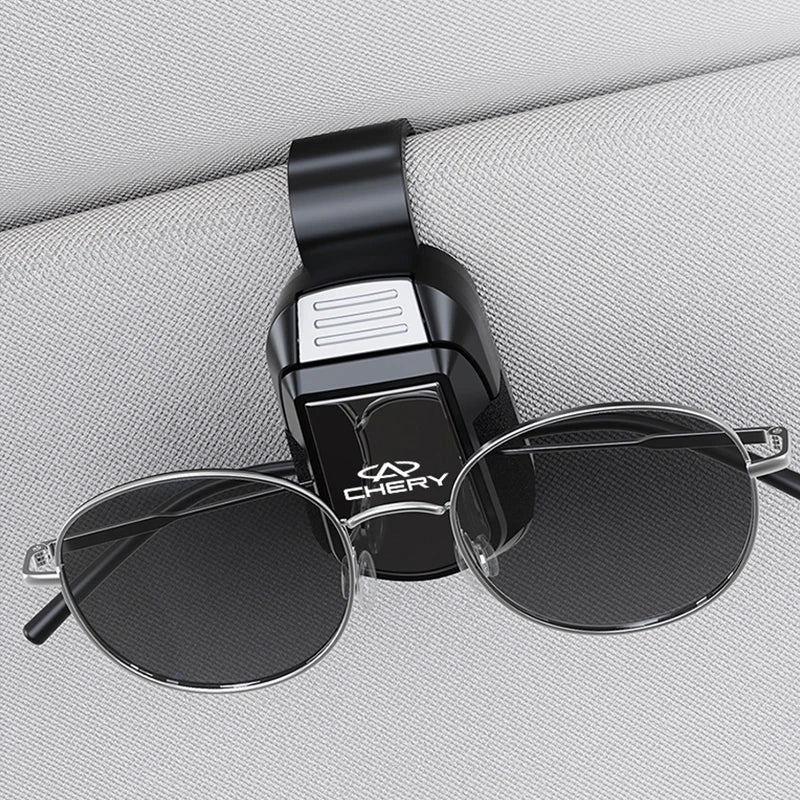 Car Sun Visor Glasses Clip Mirror Style Sunglasses Holder For Chery Omoda Tiggo Pro Fulwin Arrizo QQ 5x X1 T11 Gx E3 Car Gadgets