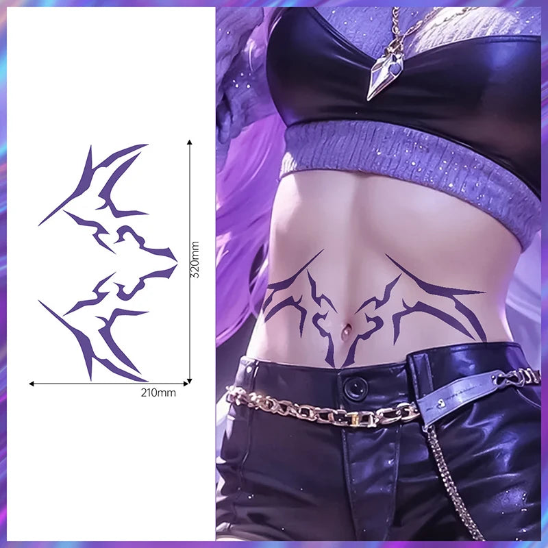 Halloween Kpop Party Face Body Stickers Carnival Christmas Custom Tattoo Wedding Trendy Cool Clothing Makeup Supplies Mood Props