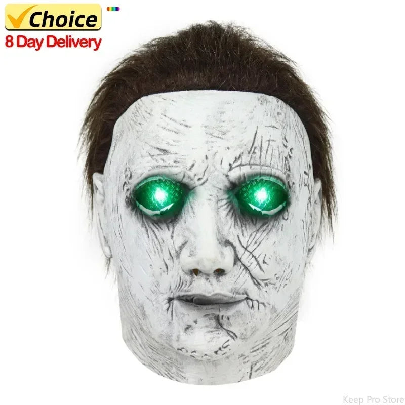 Halloween Mask, Party Mask, Fun Horror Mask, Cosplay Mask, Masquerade Mask, Led Mask, Halloween Decoration, Halloween Props