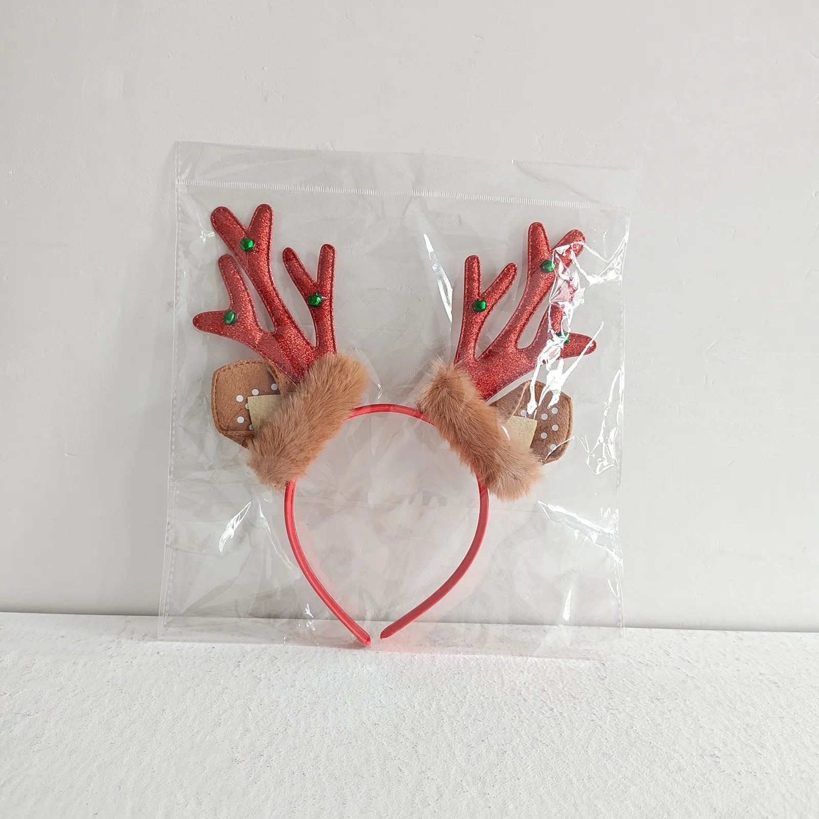 Christmas Gift Christmas Headband Christmas Head Buckle Antler Headband Holiday Party Dress Up Plush Headband for Christmas