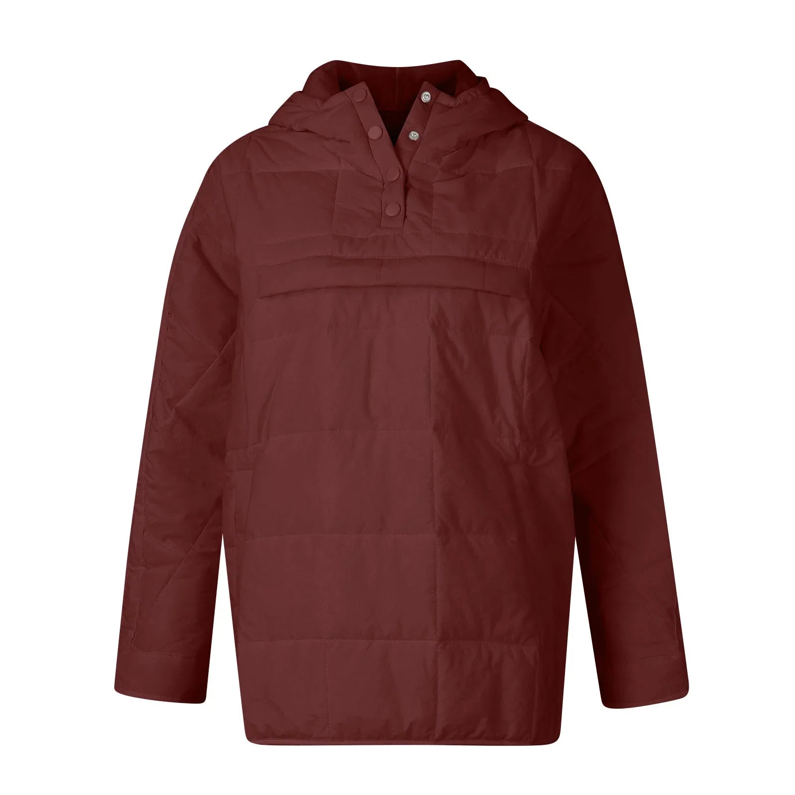 Quilted Jackets for Women Lightweight Long Sleeve Button Down Jacket Warm Winter Coat Outerwear with Pockets Ropas De Mujeres