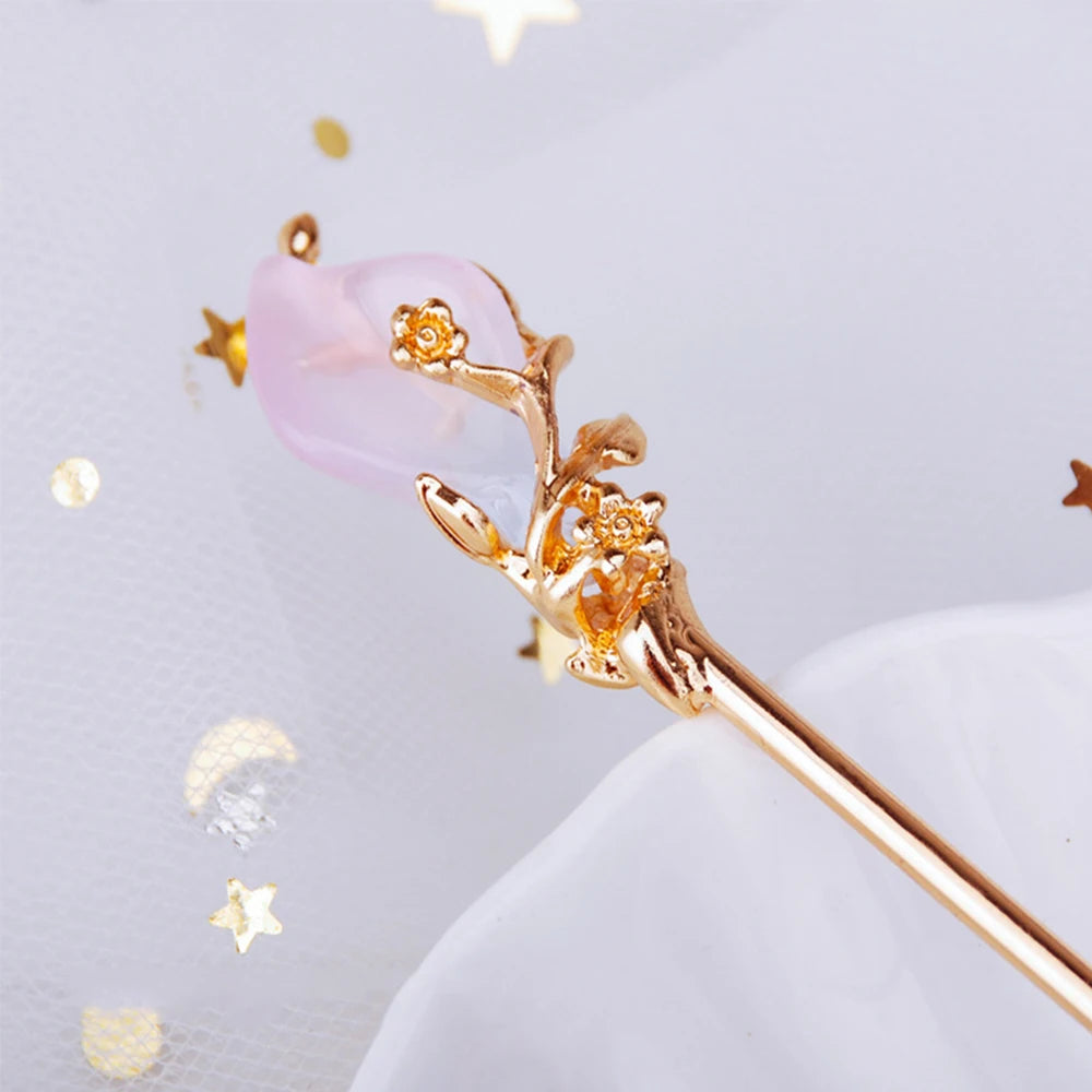Female Women Hanfu Accessories Rhinestone Chinese Style Metal Hair Accessories Hair Chopsticks Hair Stick Metal Hairpin