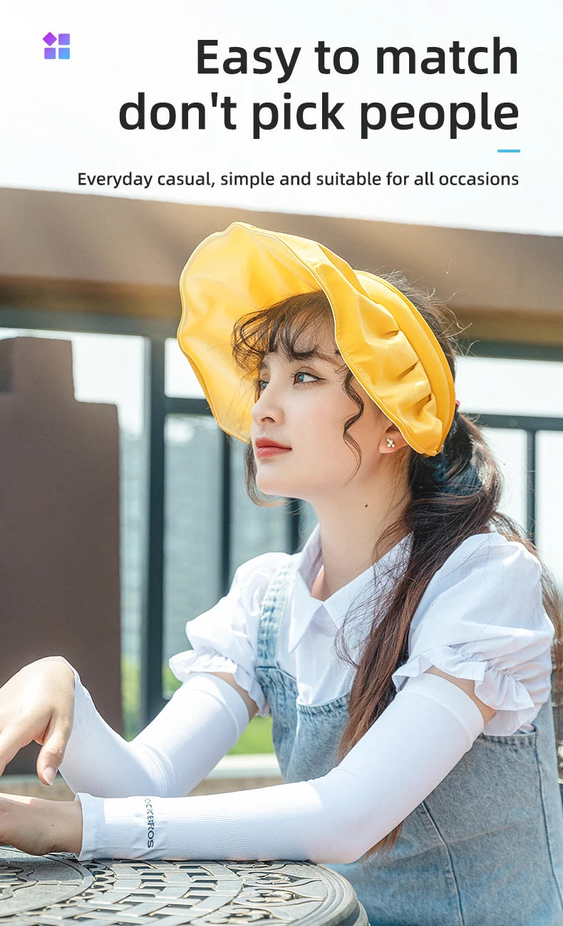 ROCKBROS Ice Silk Bicycle Sleeves Summer Breathable Cycling Arm Protection Outdoor Sun UV Protect Sports MTB Road Bike Sleeves