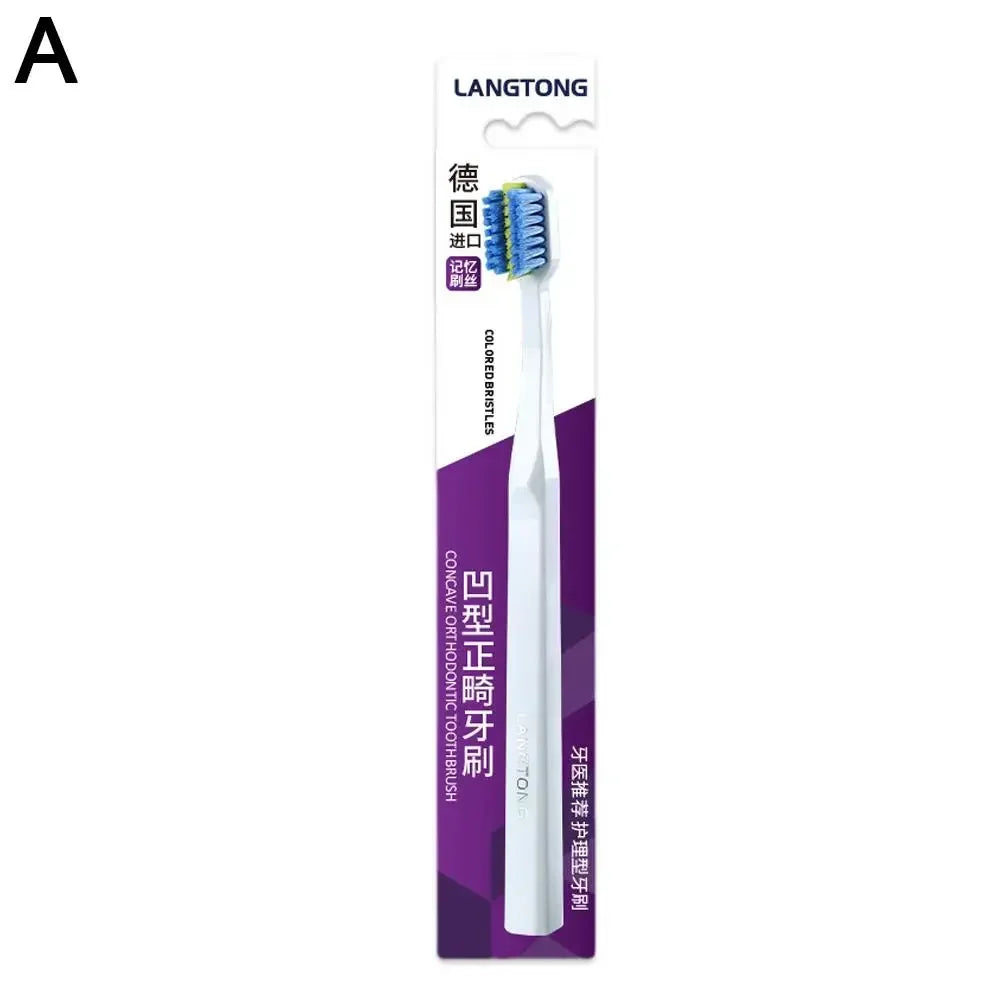 1PC Clean Orthodontic Braces Adult Orthodontic Toothbrushes Dental Tooth Brush Soft Bristle Toothbrush For Oral Health Care A7Q0