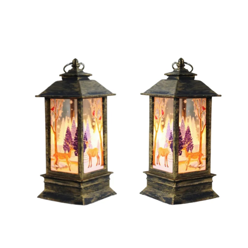 Christmas theme,night light,Christmas wind lamp,candelabra lamp,old man snowman decorations,table decorations,Christmas