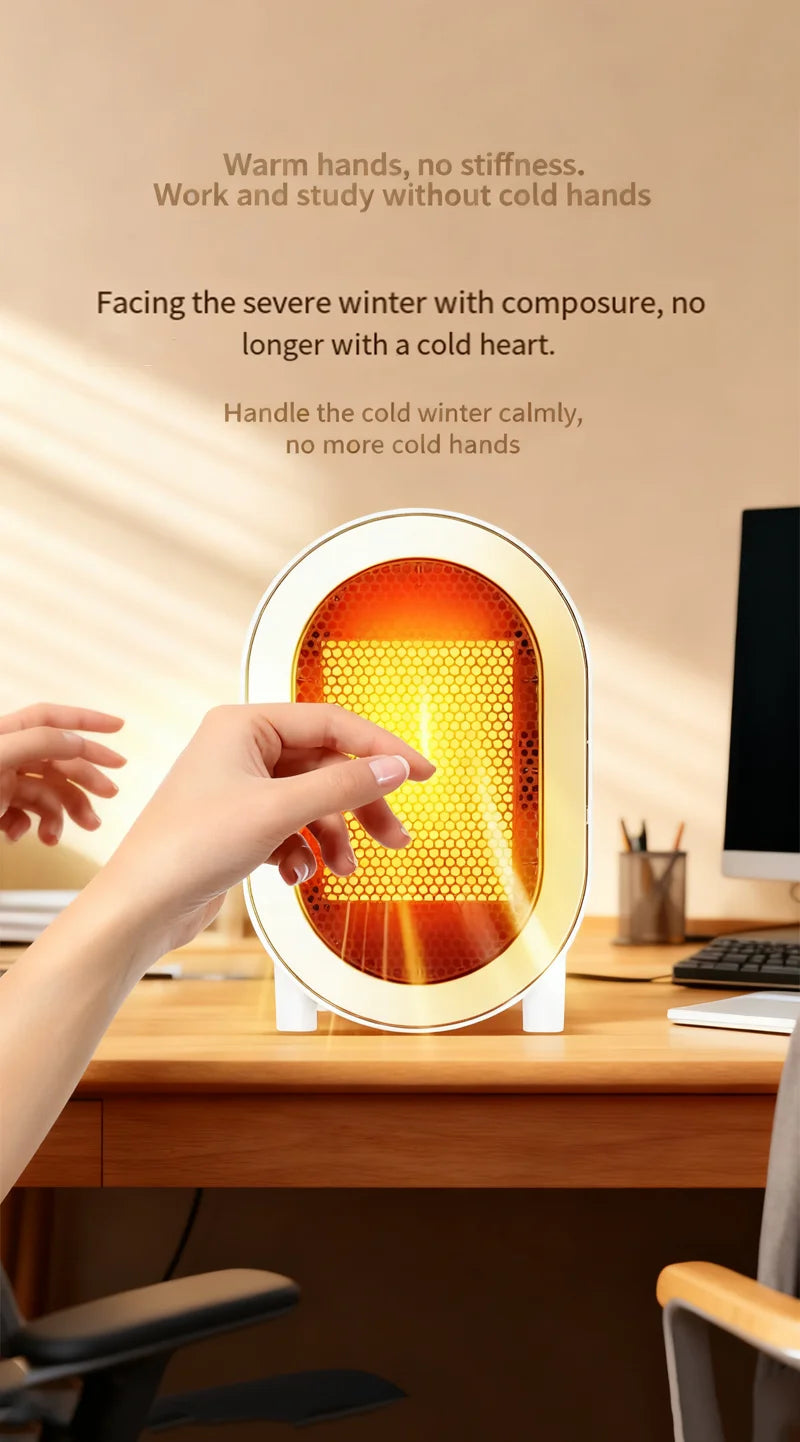 Portable Electric Heater Desktop Hand Warmer Space Warm Air Blower Mini Fan Heater For Dormitory Home Heaters Winter Heating Fan