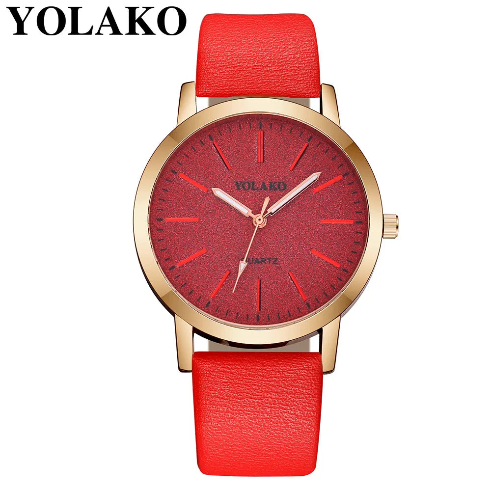 Women'S Fashion Quartz Simple Wristwatch Circular Dial Simple Scale Minimalist Elegant Ladies Watches Ladies Watch Gift