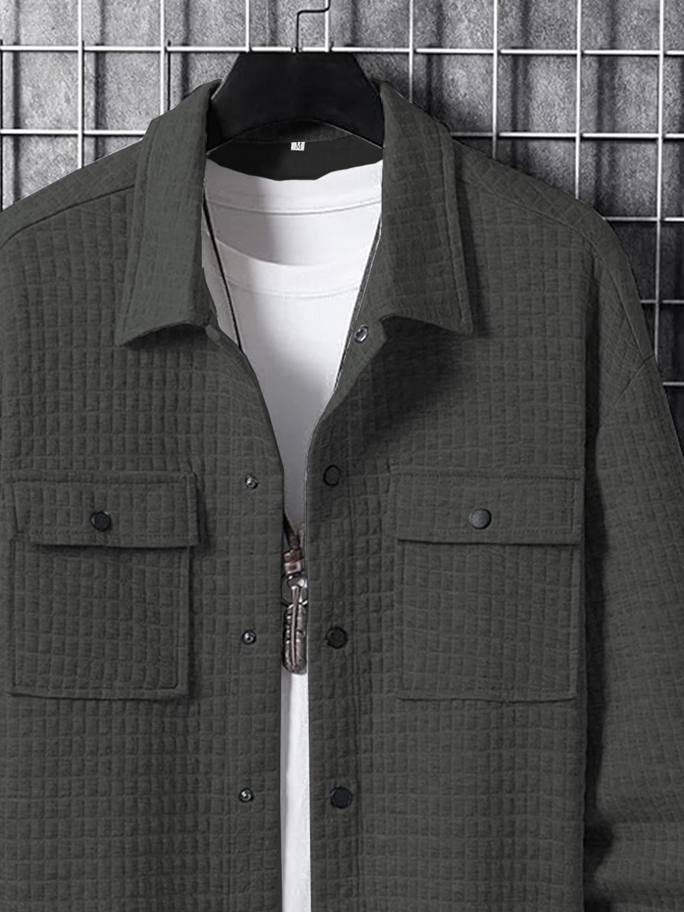 Men's Casual Plaid Jacket Coat Fashionable Outerwear Design Versatile Style Suitable for Leisure & Formal Occasions