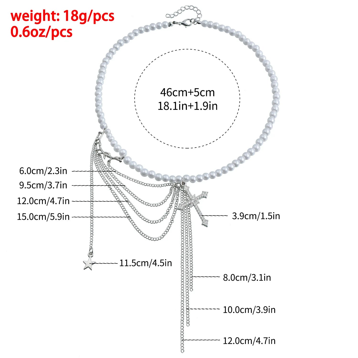 Vintage Jewellery Pearl Cross Necklace Y2k Collar Necklaces Pendant Chain Neck Choker for Girls Women Naszyjnik Collares