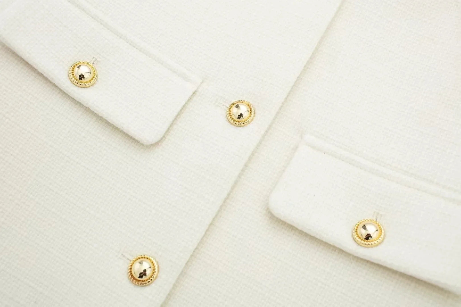 Women Elegant Cropped Jacket 2025 Women's Fashion Jacket O-Neck Long Sleeved Flip Pocket Coat Female Casual Outwear Tops