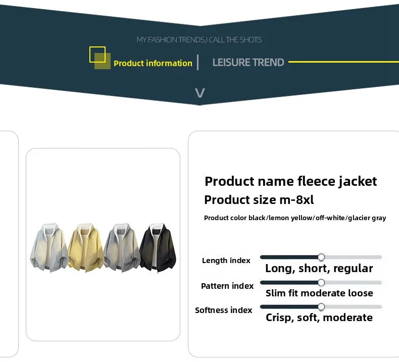 Men's Outdoor Sports Leisure Jacket Comfortable Versatile in Spring Autumn Trends Windproof Breathable with A Hat Jacket