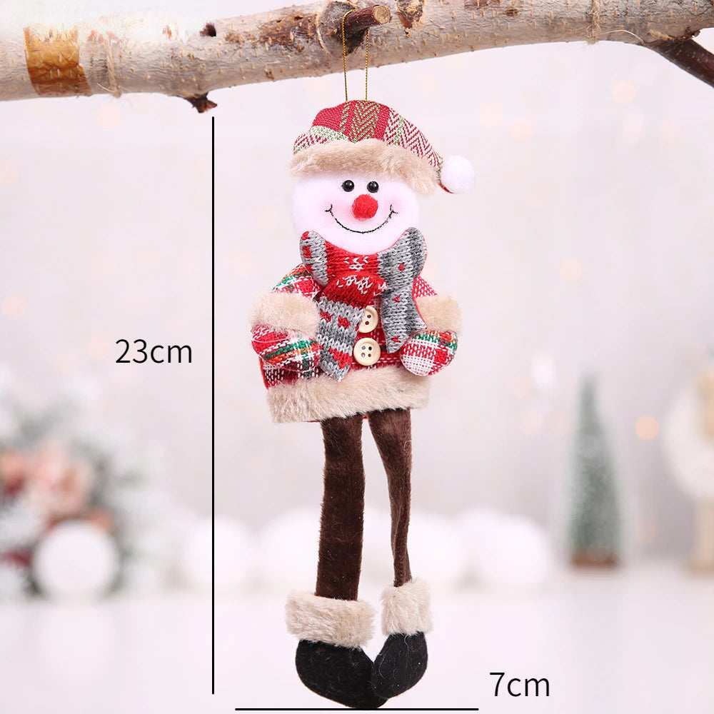 New Year 2022 Christmas Tree Decorations Cute Dolls Pendant Navidad 2021 Home Decor Christmas Tree Ornaments Xmas Gift