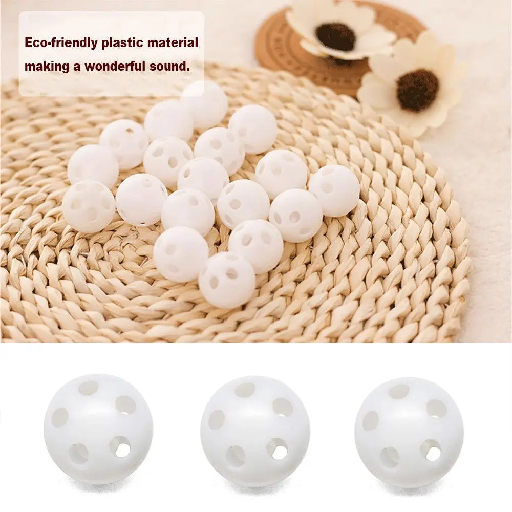 Kids Goods Funny Toy DIY Crafts 24mm Music Toys Plastic Noise Maker Insert Replace Rattle Bell Balls Squeaker Rattle