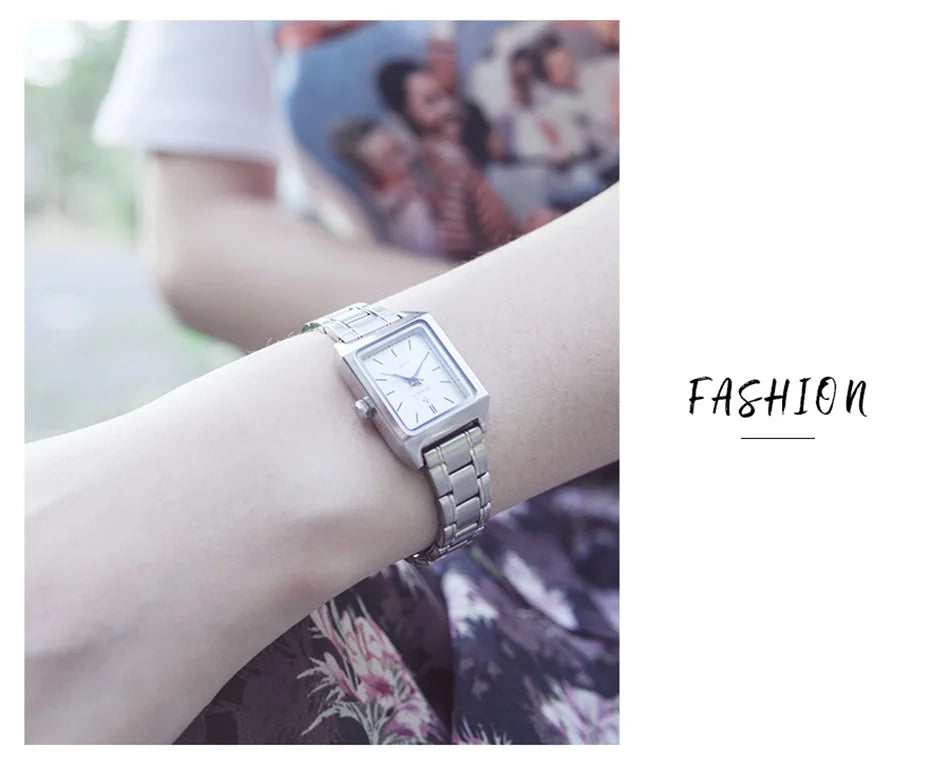 Fashion Top Brand Wwoor Womens Watches Black Small Square Wristwatch Woman Dress Bracelet Watch For Women Gift Xfcs Montre Femme