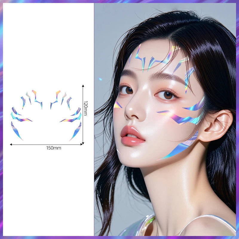 Halloween Kpop Party Face Body Stickers Carnival Christmas Custom Tattoo Wedding Trendy Cool Clothing Makeup Supplies Mood Props