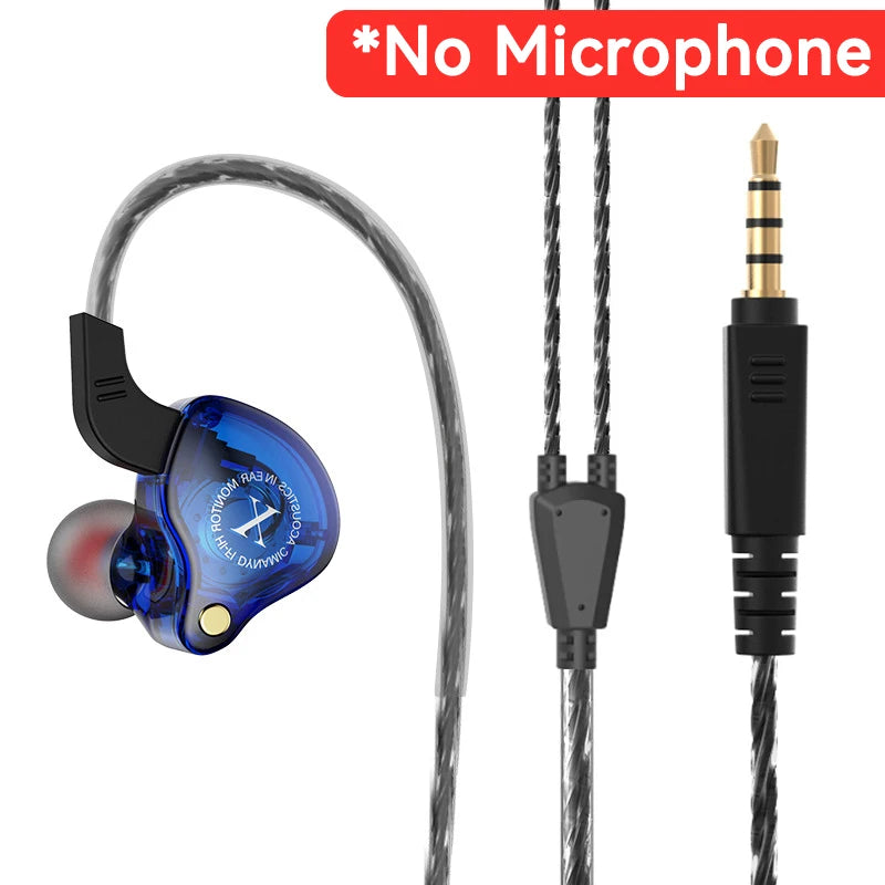 Mobile Wired Headphones Heavy Bass 3.5mm For Phone Earphones Stereo In Ear Headphones with Mic Earbuds Hifi Music Sport Headset