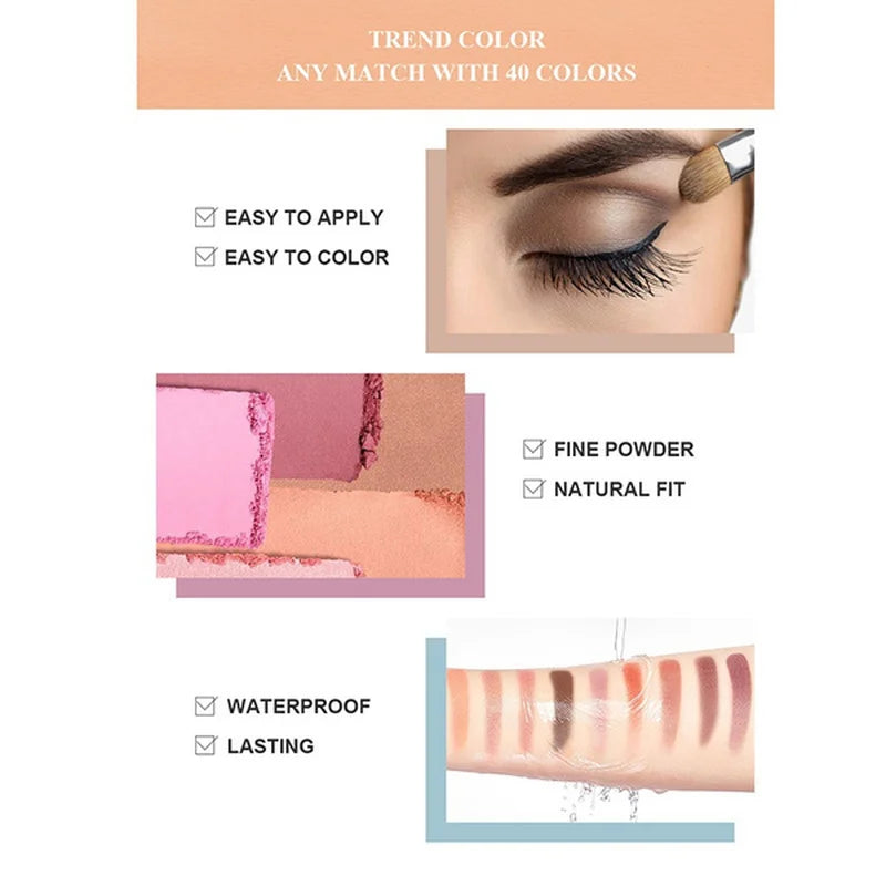 MakeUp Tools 40/74/78 Colors Eyeshadow palette Matte Waterproof Long Lasting Cosmetics makeup Kit Fashion All In One Makeup Gift