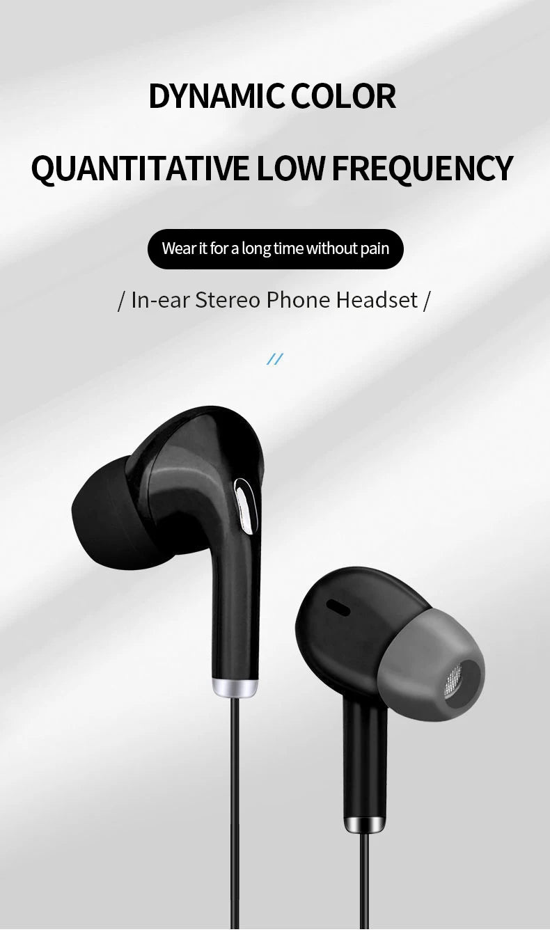 Universal In-ear Wired Earphone High Quality Headset 3.5mm Earbuds In-ear For Smartphone Computer Headphone Built-in Microphone
