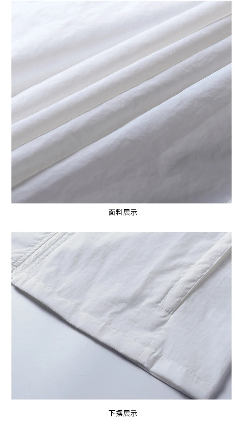 2025 Summer Hooded Jacket Men Women Sun Protection Clothing Fishing Hunting Clothes Quick Dry Skin Windbreaker