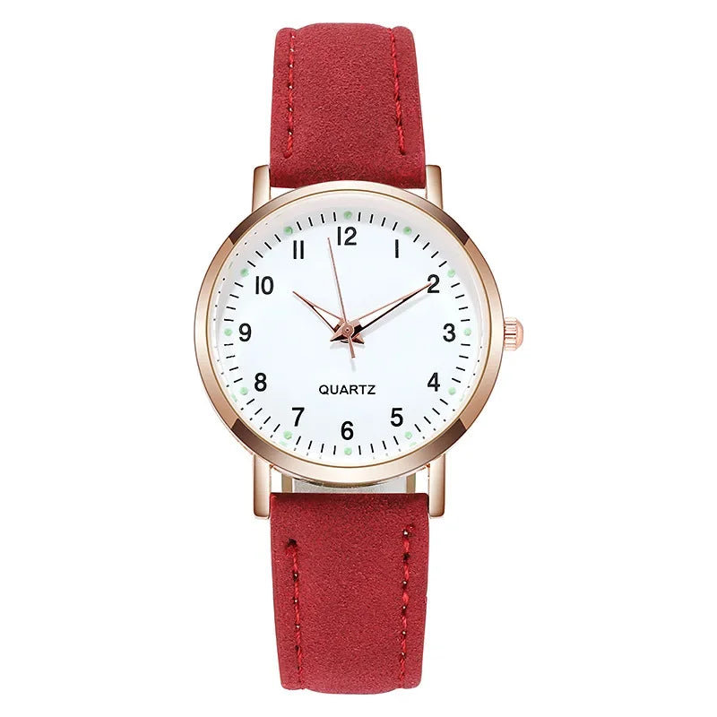 Women Watches  Luminous Leather Bracelet Simple Watch Elegant Fashion Quartz Watch Ladies Wristwatches  Montre Femme Reloj Mujer