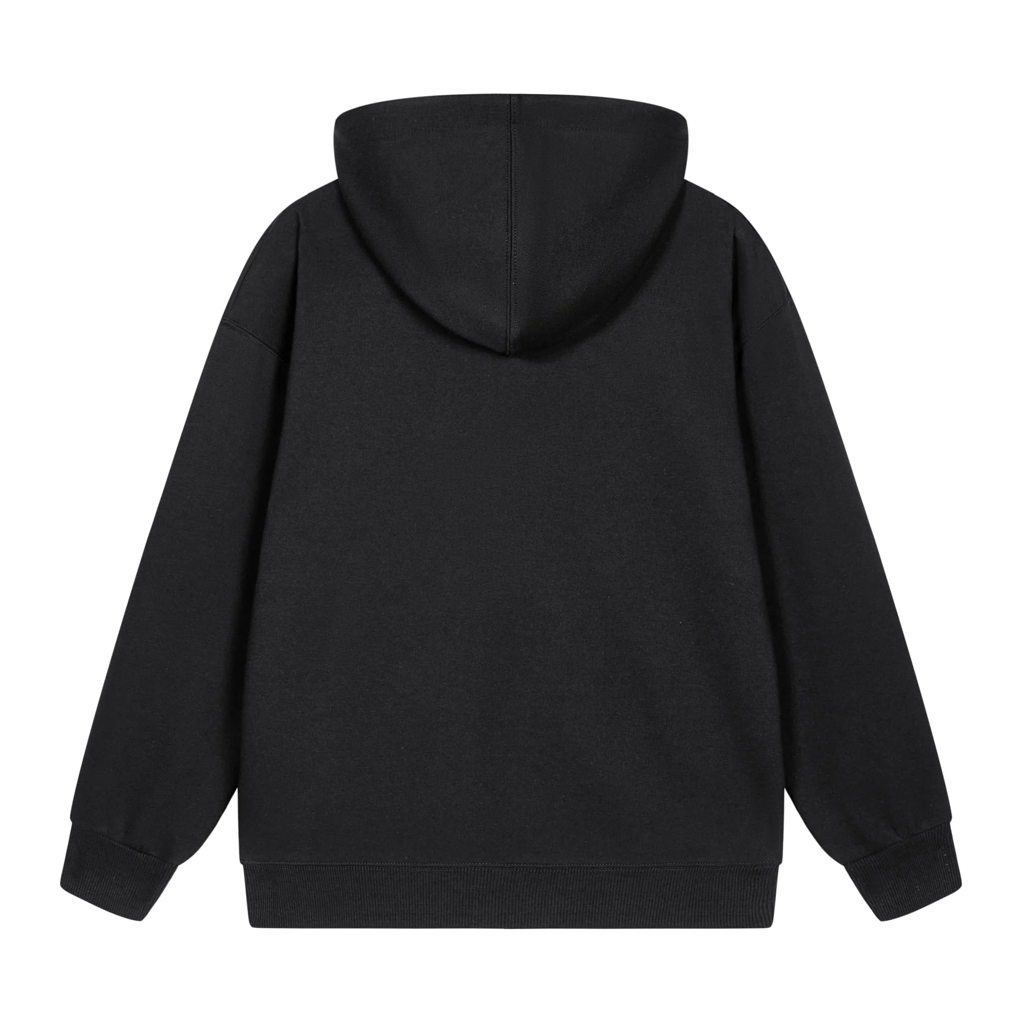 Men's Hooded Jacket Black Mustang Text Print Casual Daily Wear Fashion Streetwear Top Quality Comfortable Sweatshirt